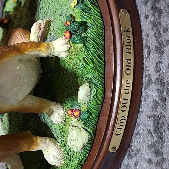 VINTAGE THE DANBURY MINT CHIP OFF THE OLD BLOCK BOXERS DOG FIGURINE - Picture 2 of 13